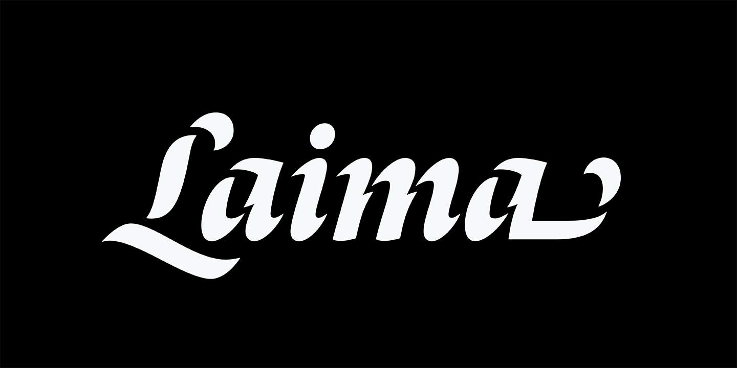 Пример шрифта Laima